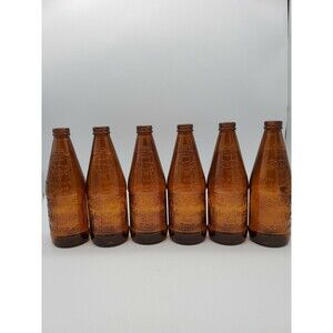 Vintage Fyfe & Drum Bicentennial Beer Bottles Lot of 6 Amber Colored